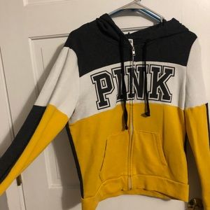 Pink zip up hoodie